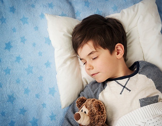 Relaxed child after sedation dentistry treatment