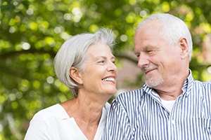 patients smiling after getting dental implants in Boerne