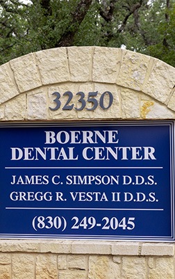 Boerne Dental Center outdoor sign